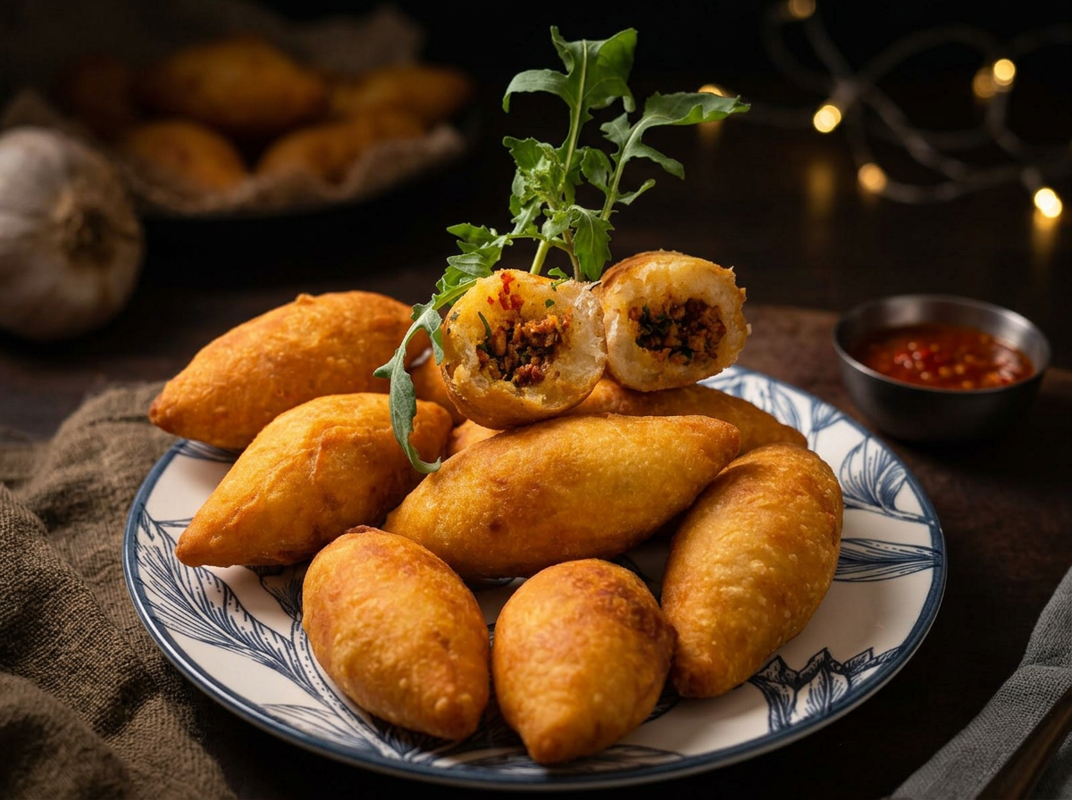 Bolinho de Aipim com Carne Moída — Sabores Salgados